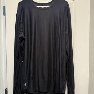 USA Palm Men's Long-Sleeve Performance Tee - Black